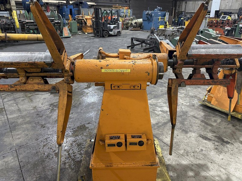 2500 LBS X 12&quot; COOPER WEYMOUTH DOUBLE END PULL-OFF COIL REEL UNCOILER: STOCK #22618