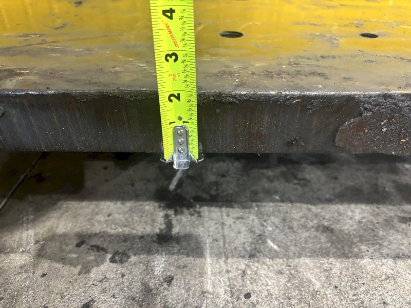 48&quot; X 120&quot; X 2&quot; THICK STEEL FLOOR / BOLSTER PLATE: STOCK #22739