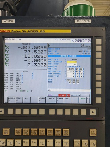 YASDA YMC 430 Ver. II 5-Axis CNC Vertical Machining Center, 40K RPM, Trunnion Table, 32 ATC, HSK-E32, Fanuc 31i-B5, Hard Milling, LOW HOURS, Year: 2017