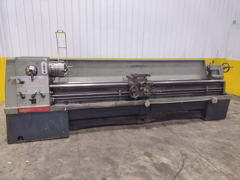 21" x 120" CLAUSING COLCHESTER MODEL #21 ENGINE LATHE 3.5" SPINDLE HOLE: YOBRO #24560