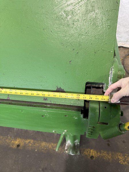 14 GAUGE X 8' CHICAGO DRIES &amp; KRUMP MODEL 814 APRON HAND BRAKE. STOCK # 0238125