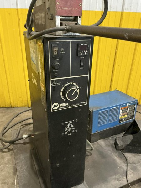 20 KVA MILLER MODEL #SSW-2040ATT ROCKER ARM SPOT WELDER &amp; SINGLE PHASE POWER SOURCE: YOBRO #25342