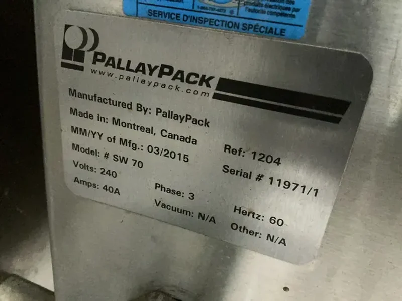 PALLAY PACK SHRINK BUNDLER   -  SW 70