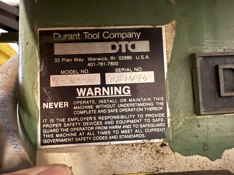 1,800 LB X 12&quot; RAPID AIR XL-1812-M POWERED UNCOILER. STOCK # 0773625