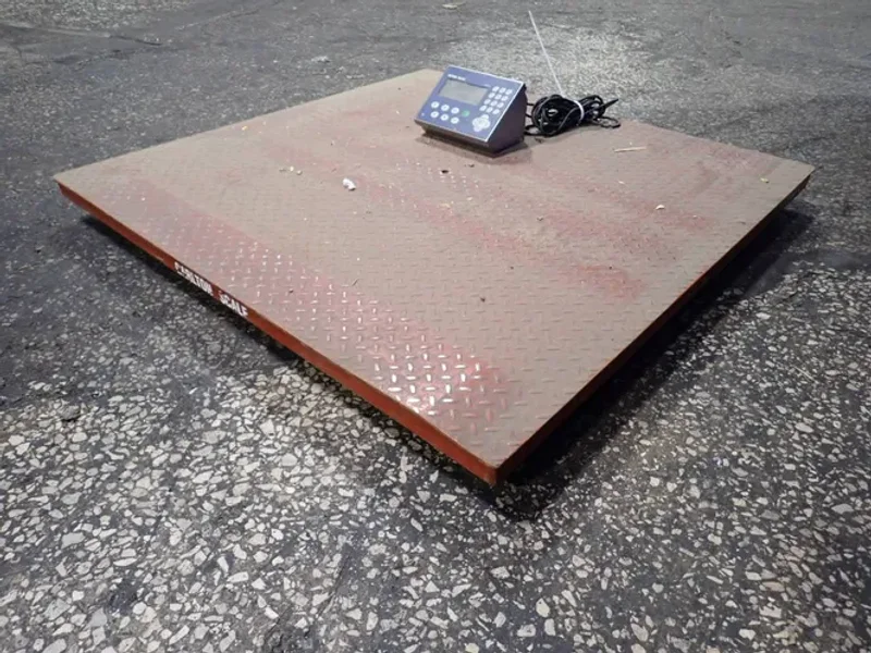BTEK 5000 LBS / 48" X 48" DIGITAL FLOOR SCALE   -  BT-4848-5K-FEFS-TA
