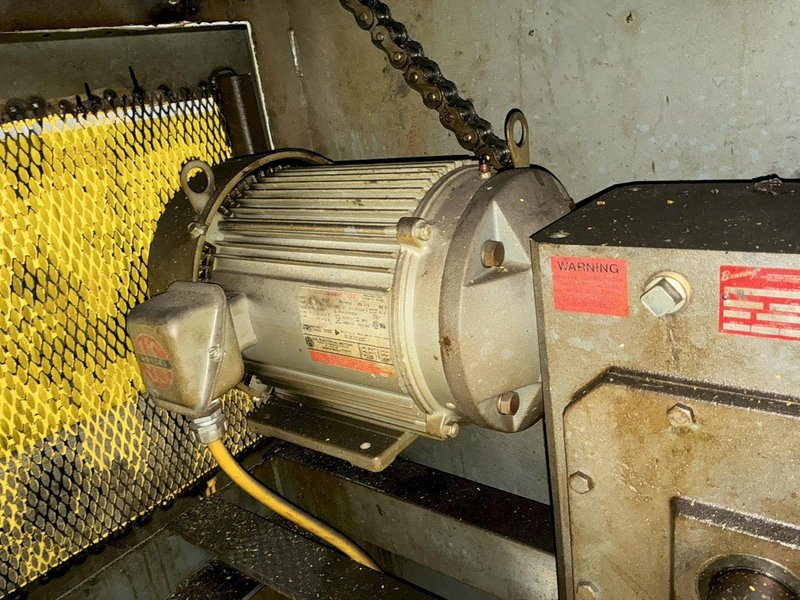 8,000 LBS X 24" X .125" DALLAS UNCOILER COIL REEL, MOTORIZED STRAIGHTENER - FEED LINE: YOBRO #24808