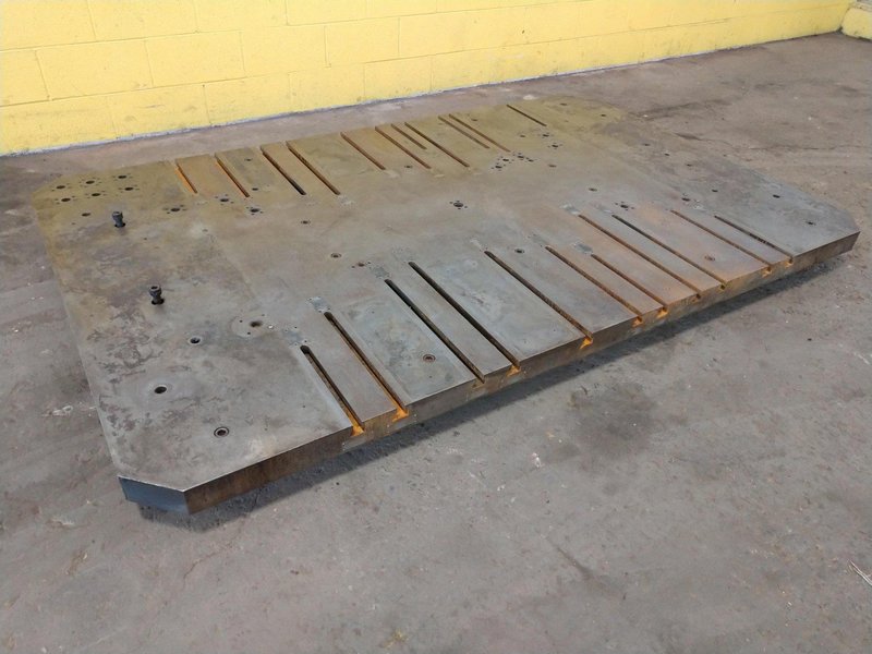 96&quot; X 60&quot; T-SLOTTED BOLSTER PLATE / LAYOUT SURFACE PLATE: STOCK #12681