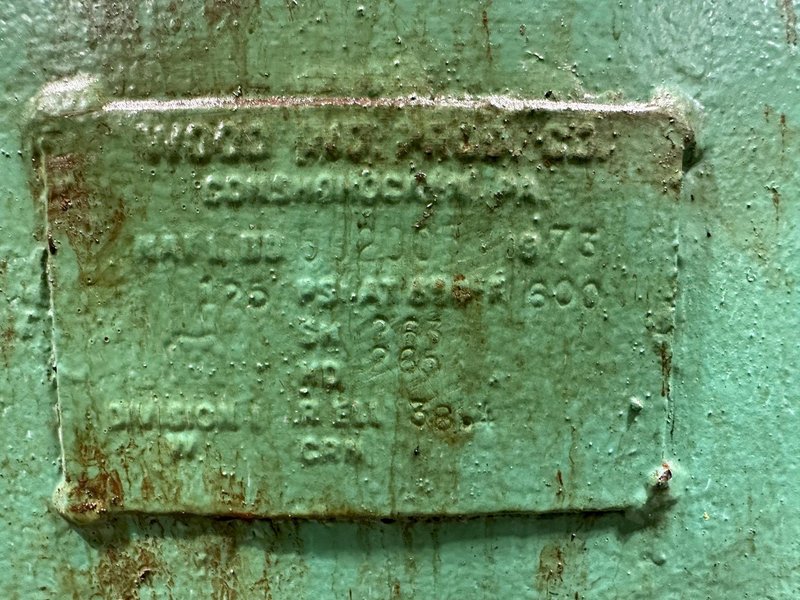 WOOD INDUSTRIAL VERTICAL AIR STORAGE TANK: STOCK #23044