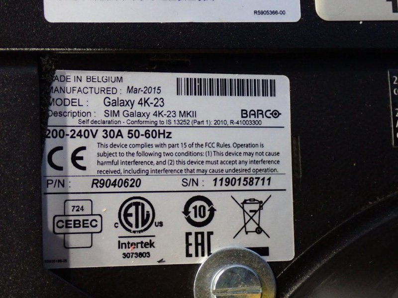 BARCO PROJECTOR  -  GALAXY 4K-23