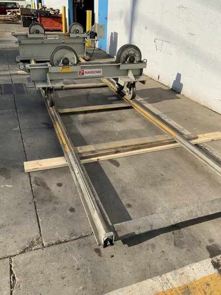 10 TON RANSOME TANK ROLL SET ON ADJUSTABLE TRACK: STOCK #81221