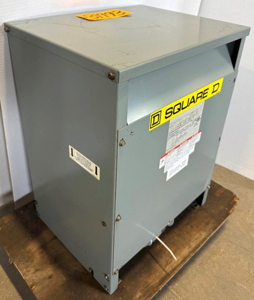 15 KVA Square D Transformer Cat. No. EE15T151HCT, HV 480, LV 240, 3 Phase