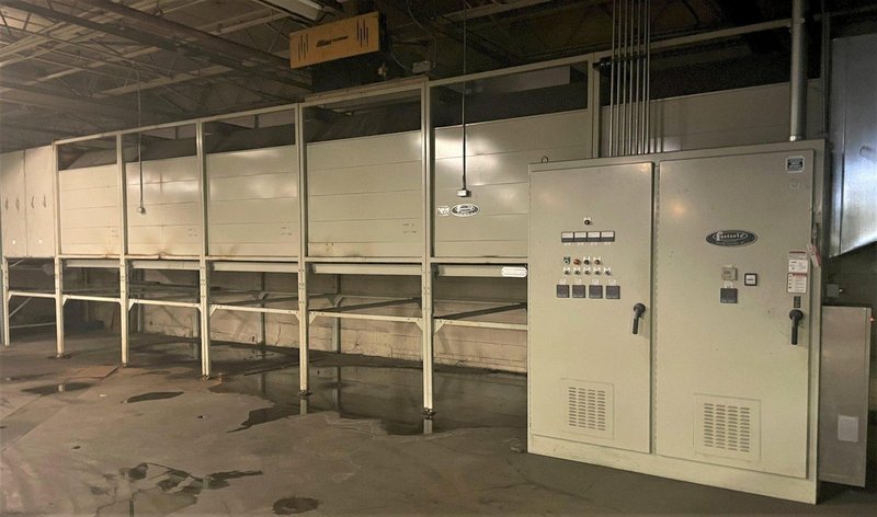 96&quot; FOSTORIA MODEL E0702 4-ZONE INFARED PASS THROUGH CURRING OVEN, LIKE NEW CONDITION: STOCK #15417