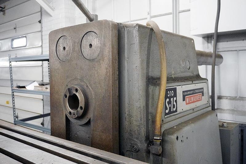 MILWAUKEE KEARNEY &amp; TRECKER MODEL #310 S-15 HORIZONTAL MILL: YOBRO #25930
