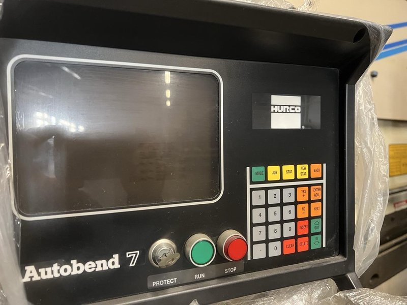 60 Ton x 8’ Wysong MTH60-96 CNC Hydraulic Press Brake -Hurco Autobend 7 Control, Bottom Die Rail