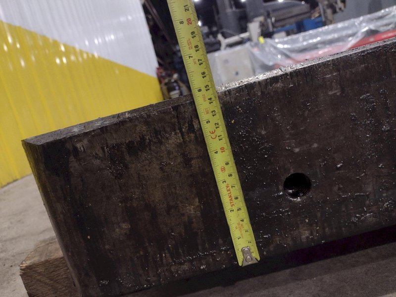 120&quot; X 48&quot; X 6&quot; T-SLOTTED PRESS BOLSTER PLATE: STOCK #22522