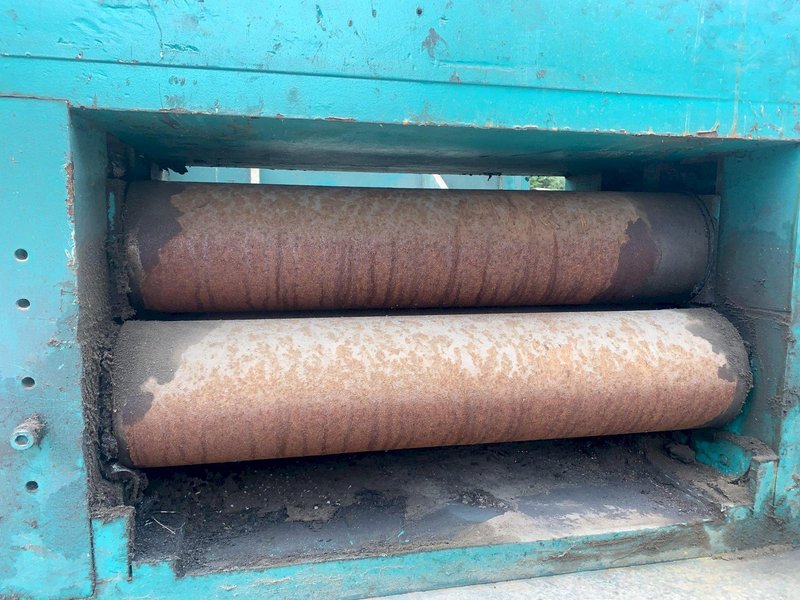 20,000 LB X 30&quot; X .500&quot; YODER COIL CRADLE &amp; STRAIGHTENER FEED LINE: STOCK #13050