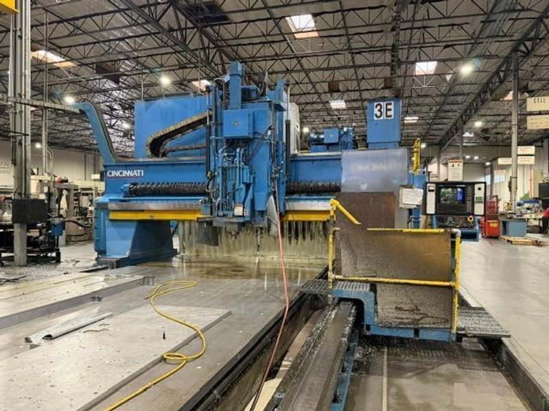 Fives Cincinnati 3 Spindle CNC Gantry Profiler