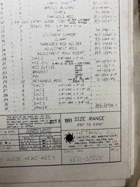 Hetran Wire Shaving/Peeling Head