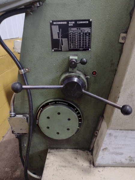 12&#039; X 9 GA (.156&quot;) ADIRA MODEL #GHO-0437 HYDRAULIC SHEAR: STOCK #16384