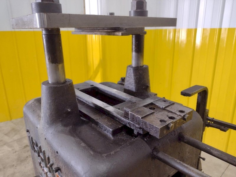 12 TON TISHKEN 2 POST MECHANICAL CUTOFF PRESS: STOCK #20520