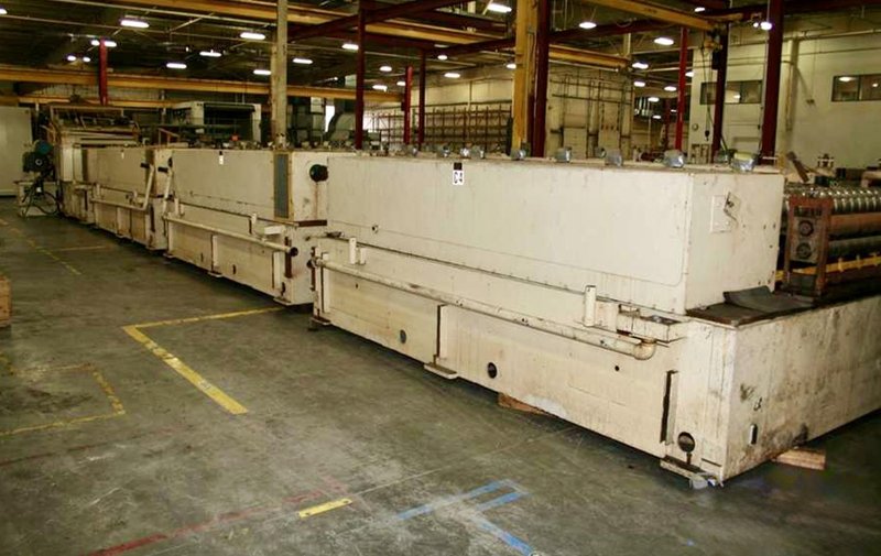 32 STAND X 4 1/2" X 70" TISHKEN 32-XHW-4 ROLLFORMER. STOCK # 0879526