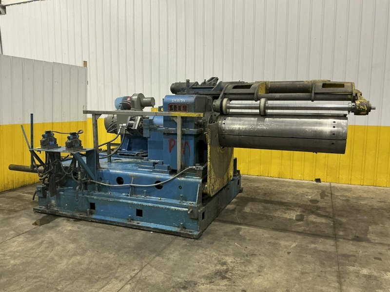 20,000 LB x 54" W X 53" OD SECO MODEL1860 MOTORIZED 100 HP COIL RECOILER: YOBRO #25239