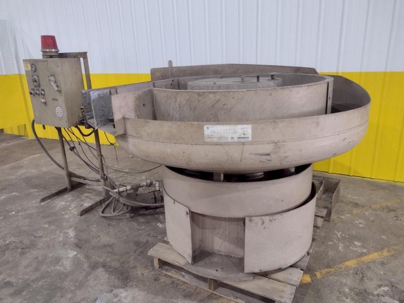 5 CUBIC FOOT ROTO FINISH MODEL #0405MS SPIRATRON VIBRATORY PART DEBURRING FINISHER: STOCK #20351