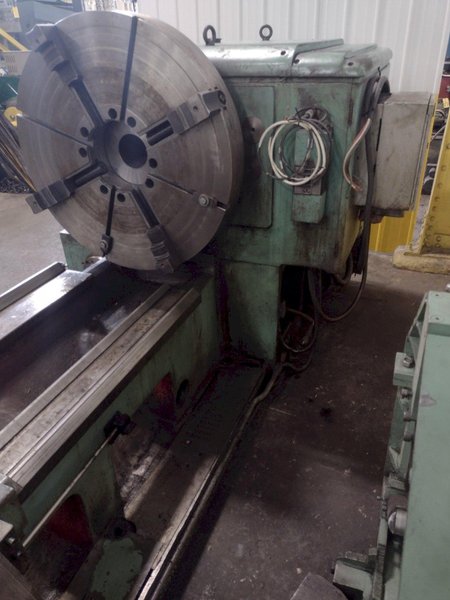 42" X 120" RYAZAN MODEL #1N65 HEAVY DUTY ENGINE LATHE 4.5" HOLE: STOCK #16472