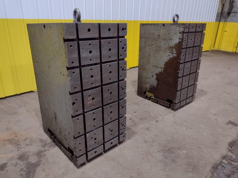 48&quot; X 24&quot; X 30&quot; ANGLE PLATES SET OF (2) T-SLOTTED BLOCKS: STOCK #19048