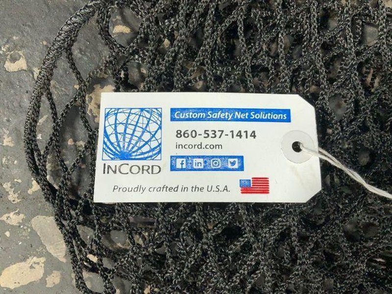 CUSTOM SAFETY NET SOLUTIONS 500 FT/LB NYLON SAFETY NETS  -  PP250BK