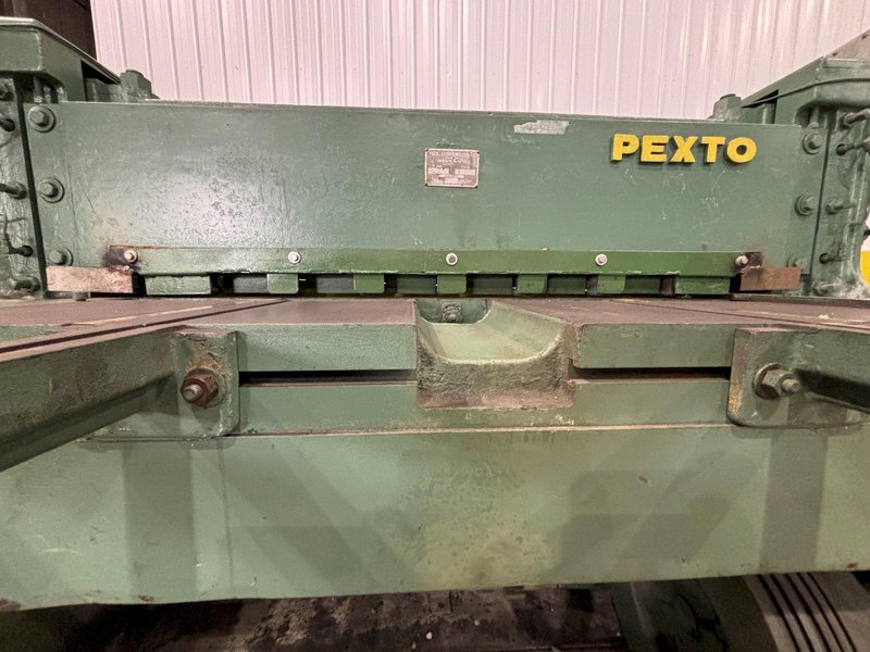 4' X 10 GAUGE PEXTO MODEL #10-U-4B MECHANICAL POWER SHEAR: STOCK #21257