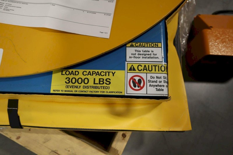 Roto-Max RTMX-30 Hydraulic Lift Rotating Roller Table, with Foot Control and Safety Skirting (New In 2026)  ***Looks Unused***- Auction Item