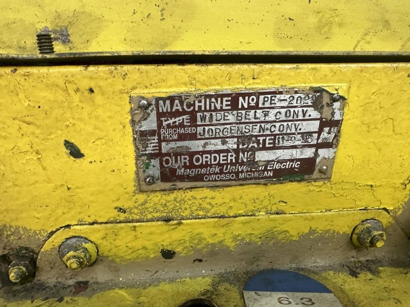 12&quot; JORGENSON INCLINDED CHIP CONVEYOR: STOCK #77512