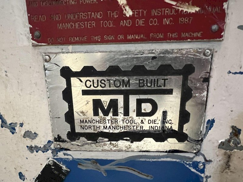 MANCHESTER 7.5 HP VERTICAL CRIMPER W/ DIES. STOCK # 1271723.