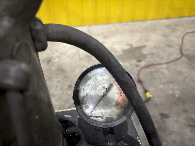 150 TON CAPACITY OTC SLIDING BED HYDRAULIC H-FRAME PRESS: STOCK #23492