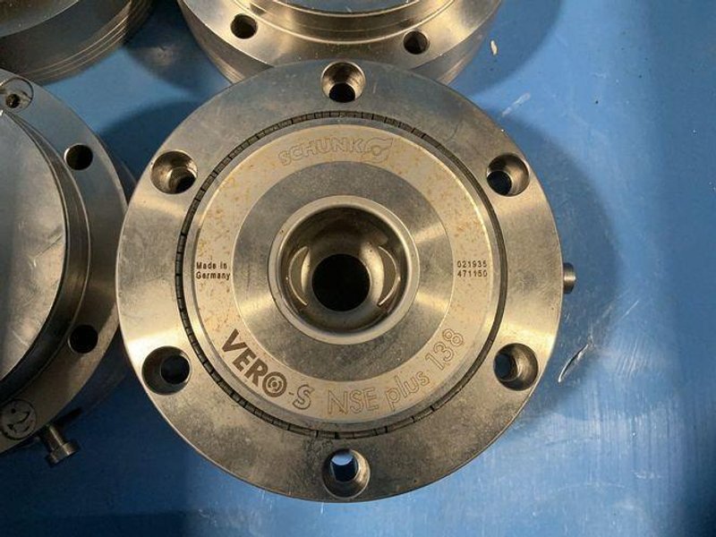 SCHUNK 5.5” DIAMETER PNEUMATIC QUICK CHANGE CLAMPING MODULES  -  VERO-S NSE PLUS 138