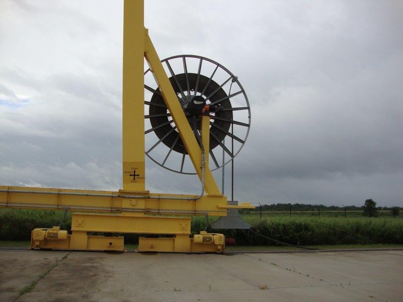 80/40 TON X 195' X 59' LIFT NORTH AMERICAN IND DOUBLE LEG ROLLING GANTRY CRANE: STOCK #14494