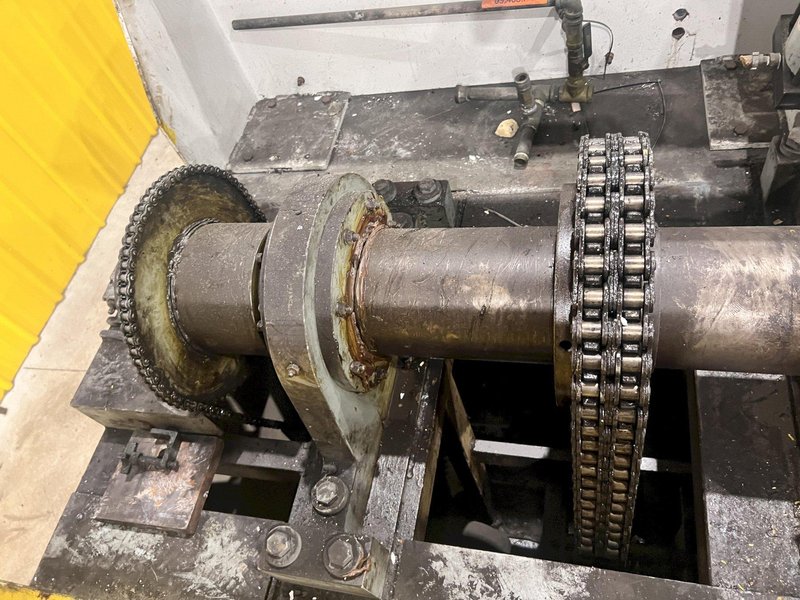 40&quot; X 12,000 LBS X .110&quot; ROWE COIL REEL, CAR, &amp; STRAIGHTENER FEED LINE: STOCK #21627