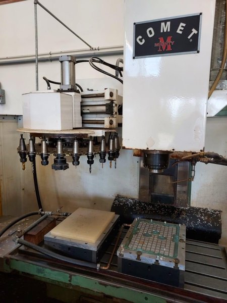 Mighty Comet VMC 1000, 1994 – Spindle Chiller, 24 Tool Changer, Recirculating Coolant, Mitsubishi Control, Under Power