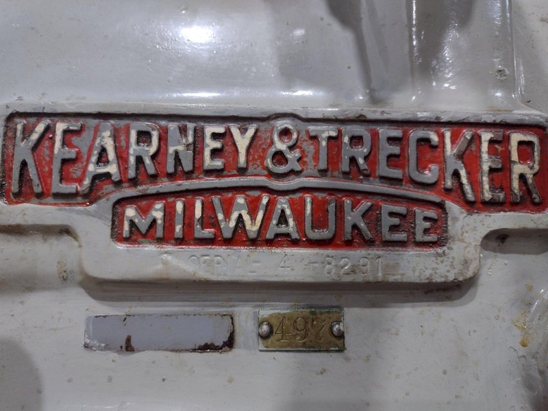 #2 KEARNEY &amp; TRECKER MODEL #2CH HORIZONTAL MILL: STOCK #19181