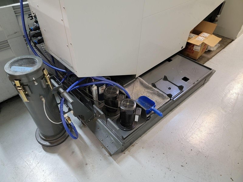 Haas EC-400 Pallet Pool 4-Axis CNC Horizontal Machining Center with 6-Station Pallet Pool, 12,000 RPM Spindle, Full 4th Axis, 100 Station Tool Changer, 1000 PSI Through Spindle Coolant, and Probing.