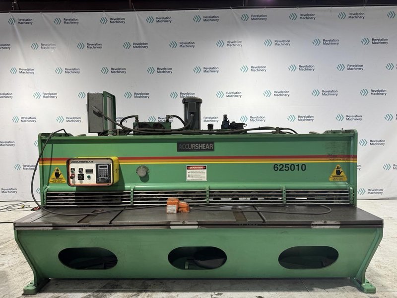 1/4″ x 10′ ACCURSHEAR 625010 HYDRAULIC SHEAR, 1995