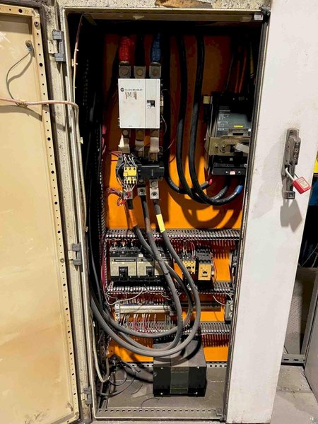 500 Ton Macrodyne Hydraulic Straight Side Press, Model MPD500/200, 36" STR, 72" DLO, 96" x 60" BA, Cushion