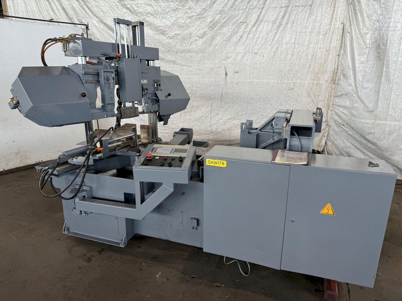 15.7" X 12.2" BEHRINGER HBP 310/403G CNC PROGRAMMABLE BANDSAW. STOCK # 1156522