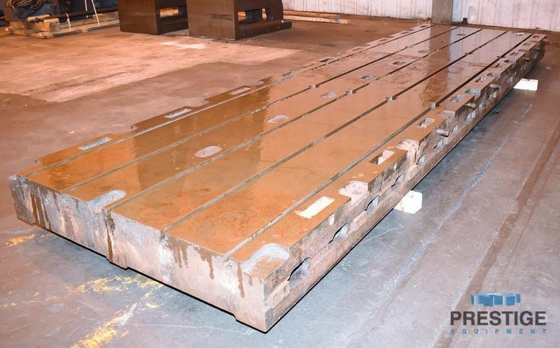Floor Plate, T-Slotted 60&quot; x 218.75&quot; x 10&quot; Cast Iron