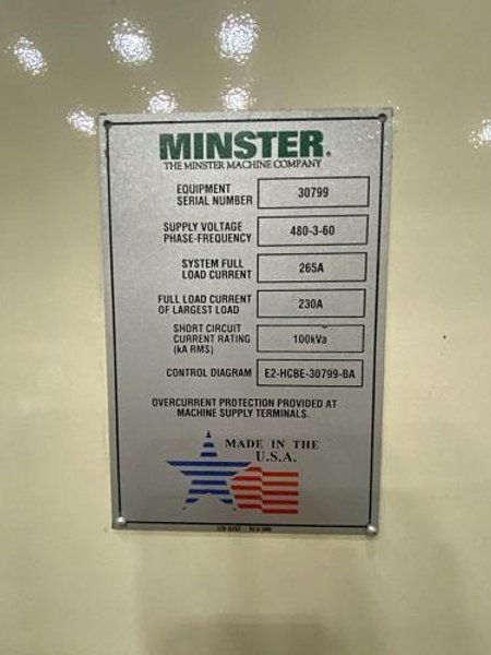 1200 Ton Minster E2-1200 Straight Side Press