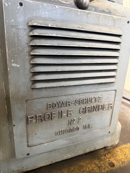 2 HP BOYAR-SCHULTZ NO. 2 PROFILE GRINDER. STOCK # 0430226