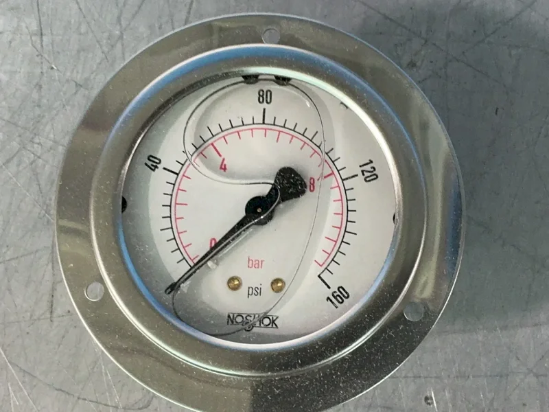 NOSHOK 0-160PSI PRESSURE GAUGES  -  25-911-160-PSI/BAR-SSFF-SL