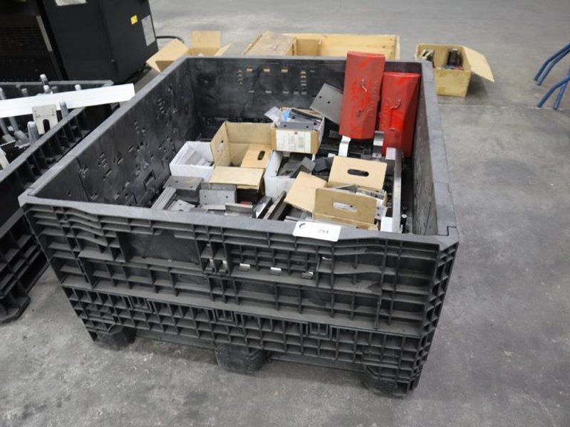Amada Press Brake Die Segments, Ram Clamps and More in Crate- Auction Item