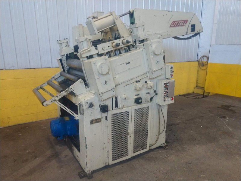 30" X .125" LITTELL MODEL #632D-7PD POWERED STRIP STRAIGHTENER WITH PEELER: STOCK 14128